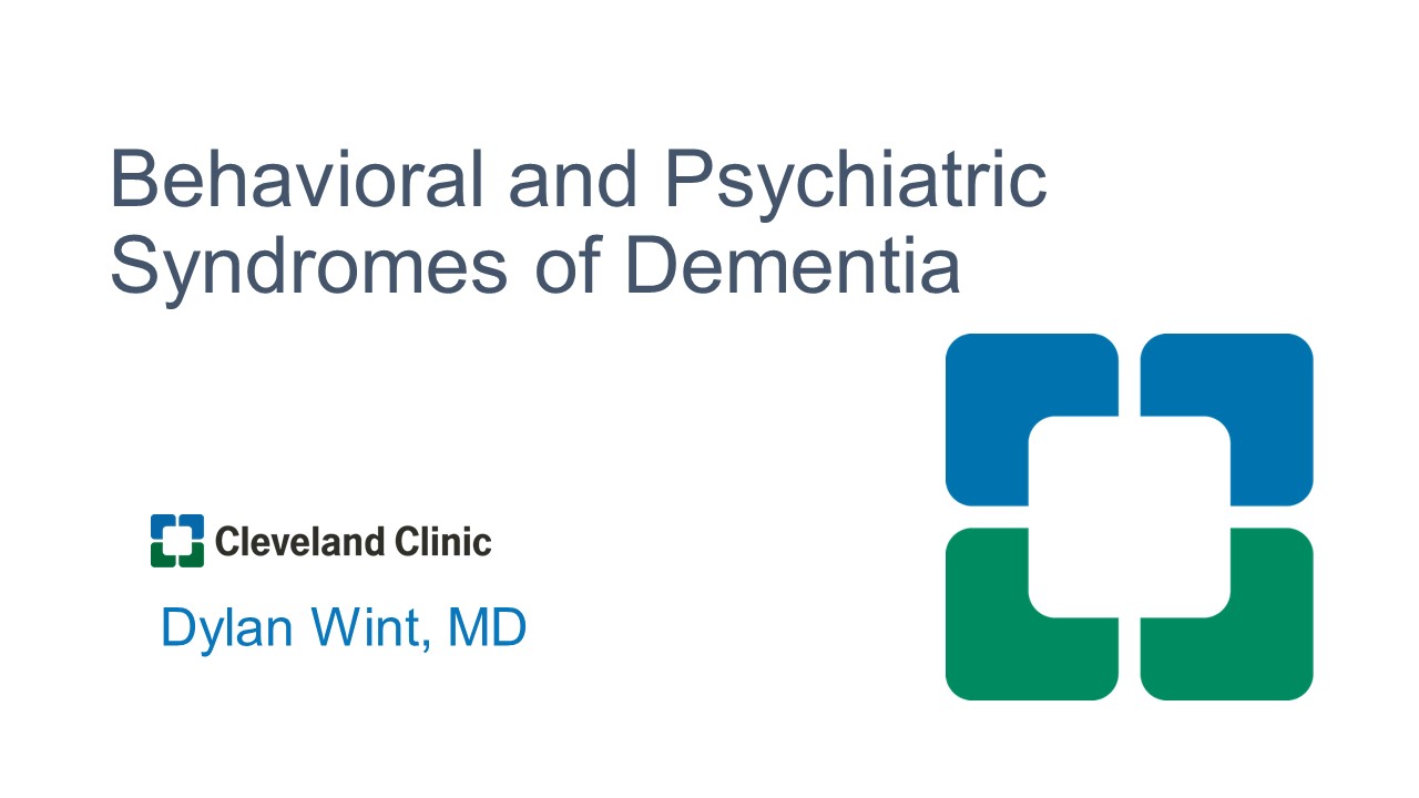 Behavioral and Psychiatric Syndromes USE