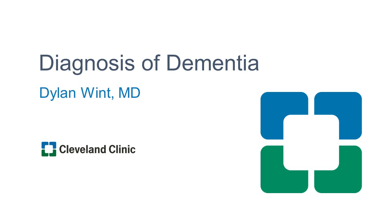 Diagnosis of Dementia
