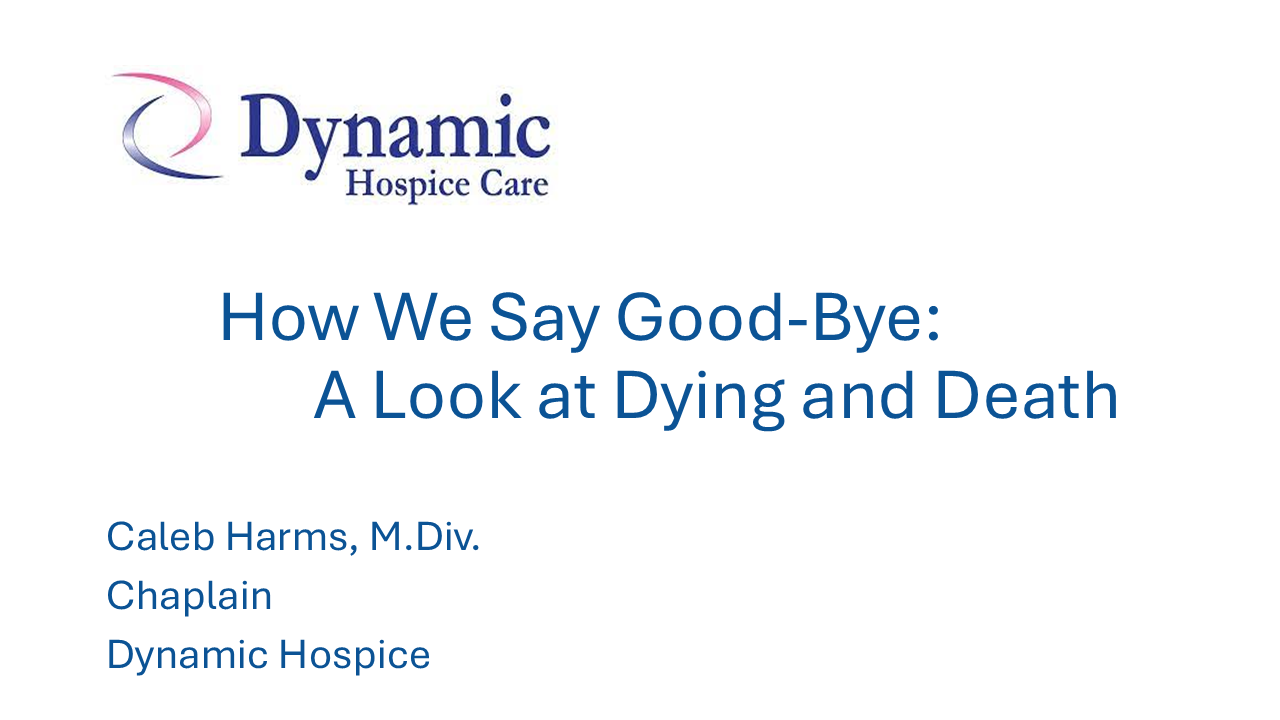How We Say Good-Bye