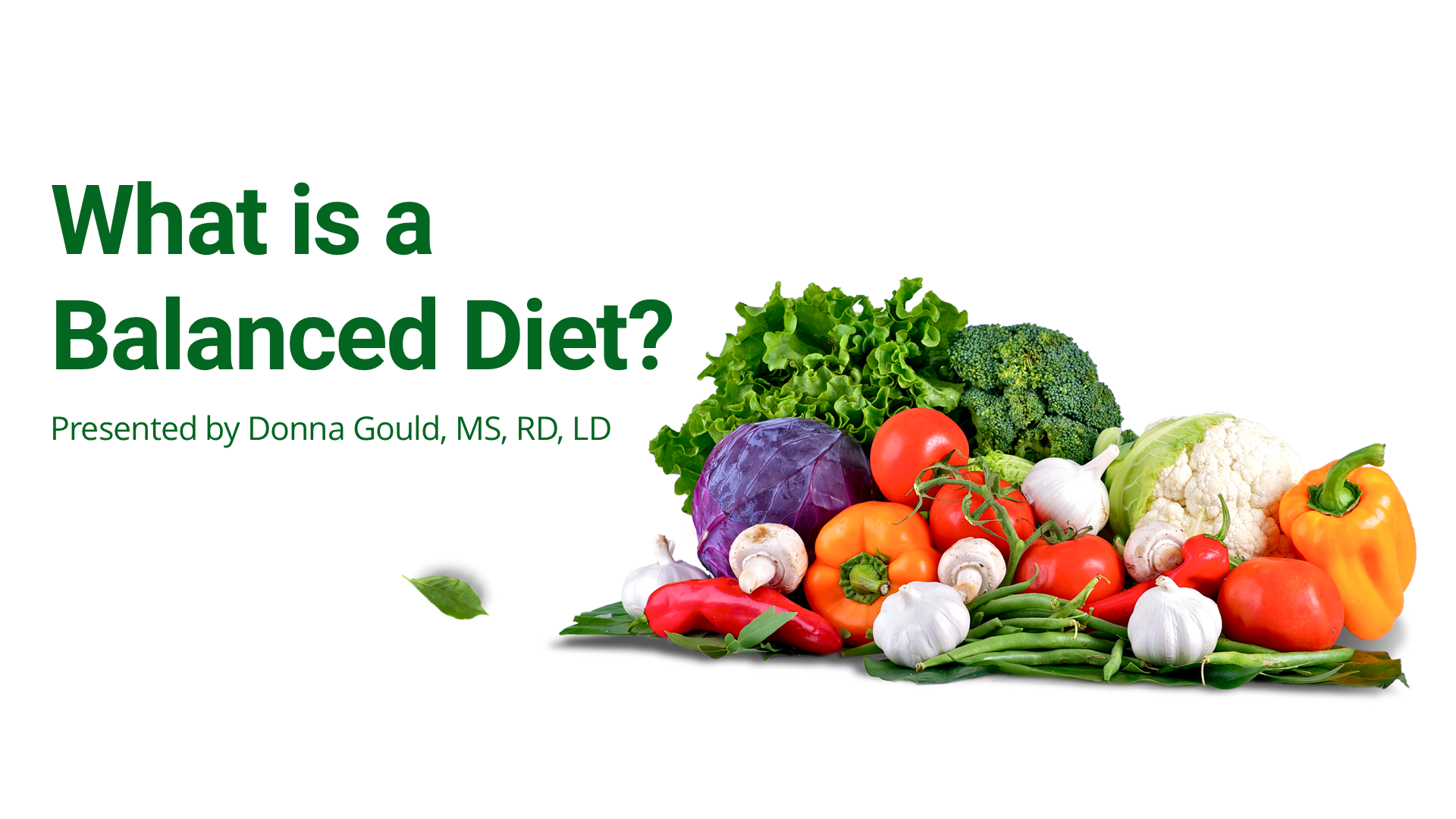 What is a Balanced Diet