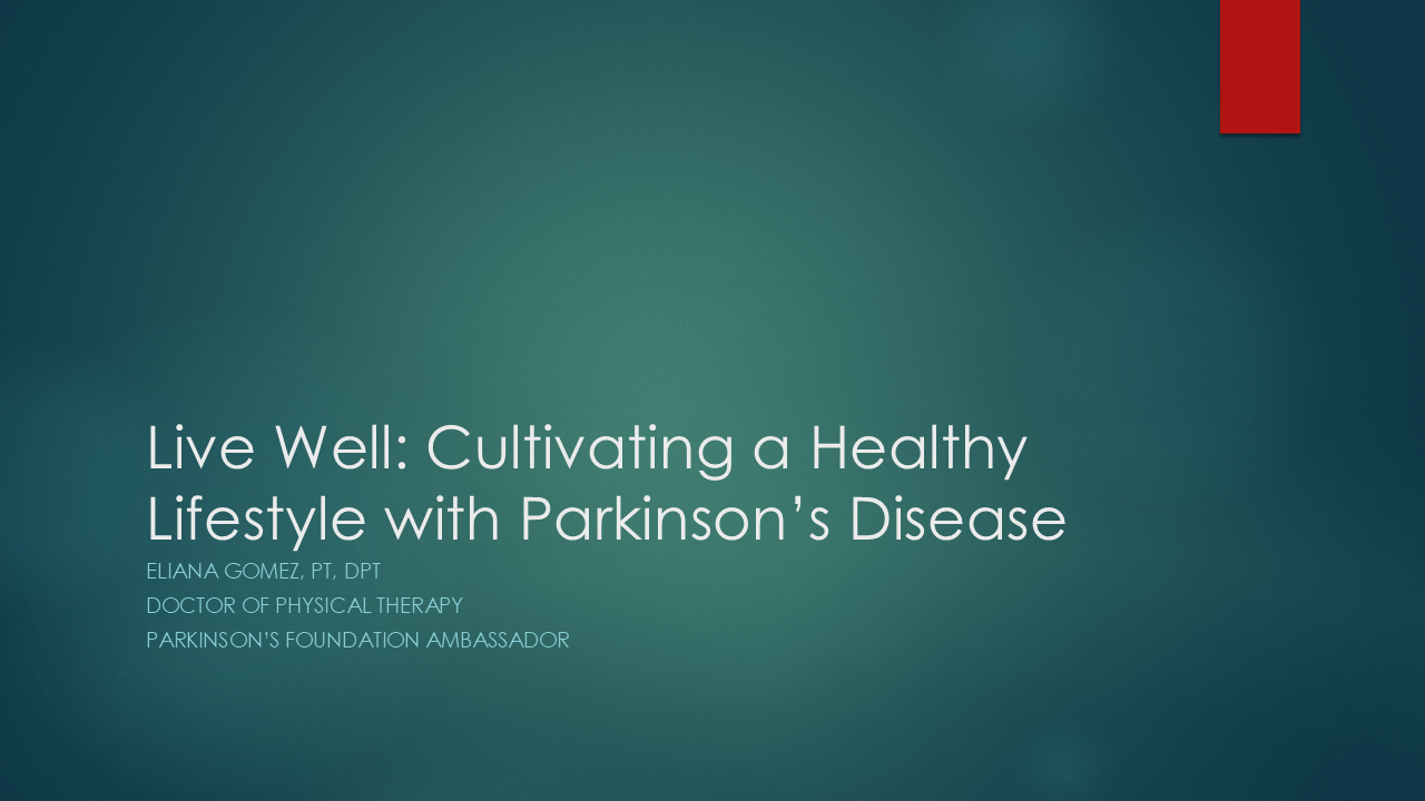 Living Well - Cultivating a Healthy Lifestyle with Parkinson's Disease