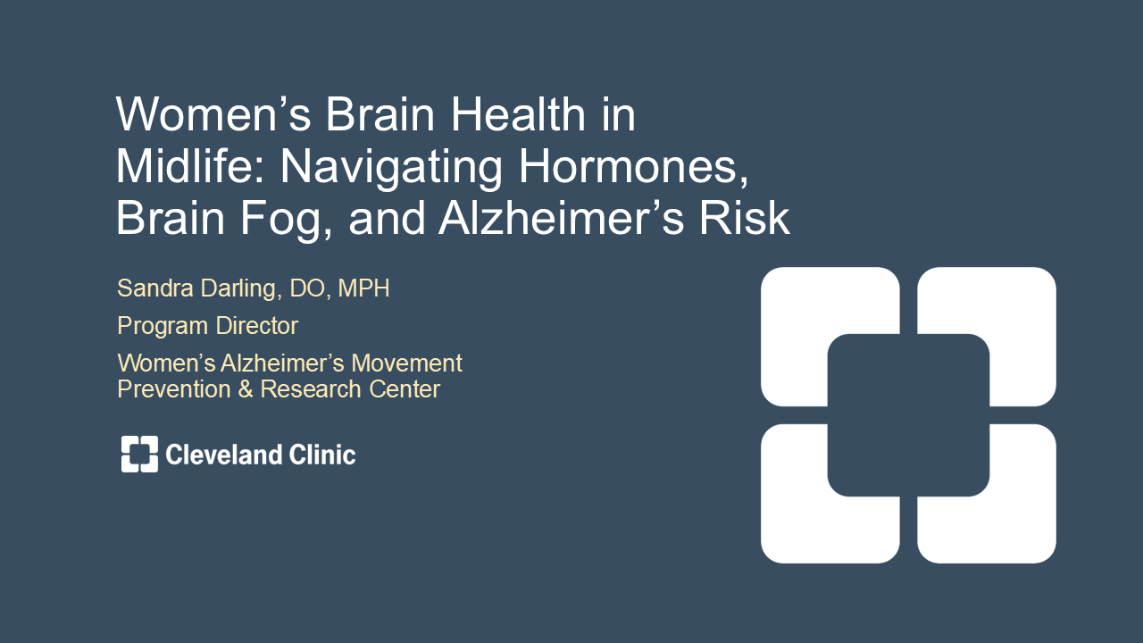 Navigating Hormones, Brain Fog, and Alzheimer's Risk