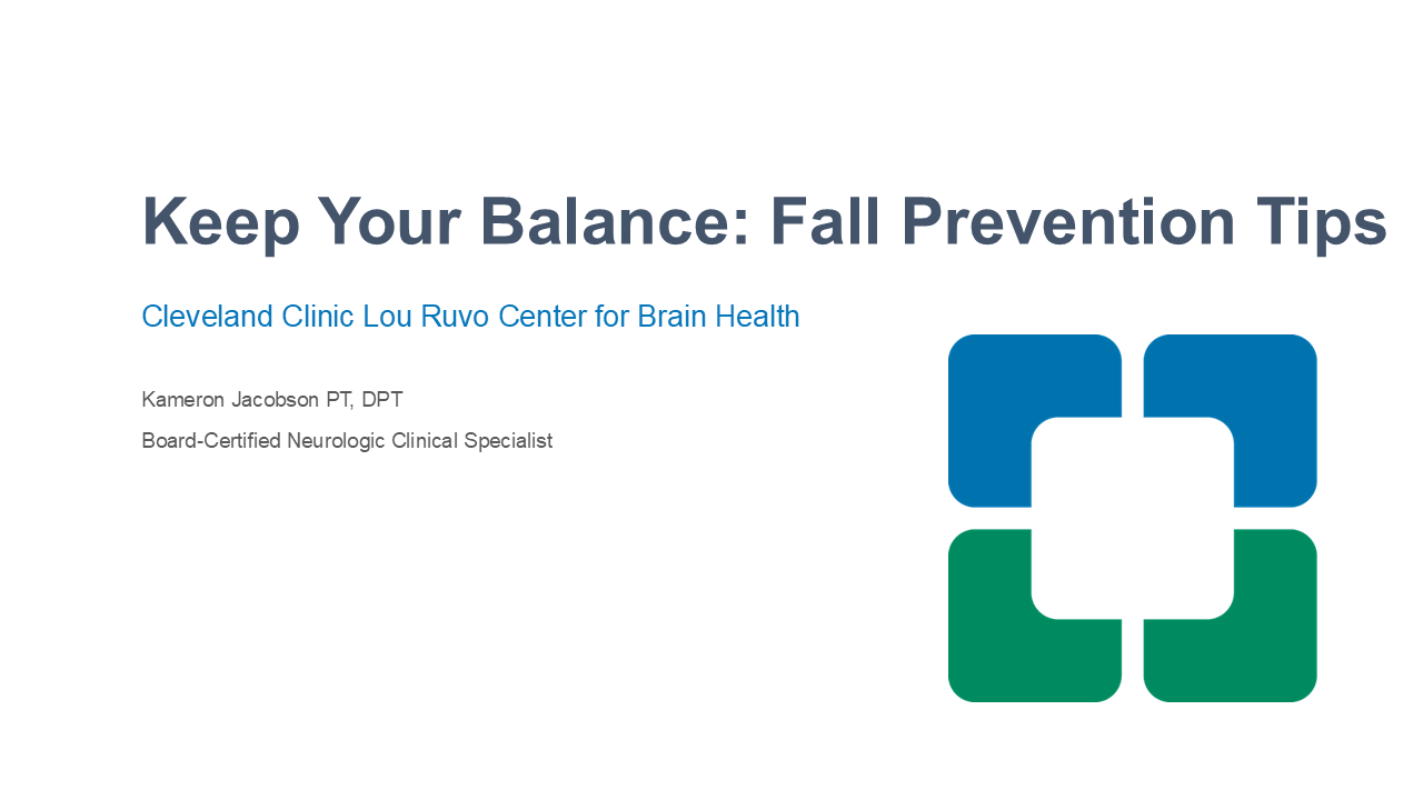Keep Your Balance - Fall Prevention Tips